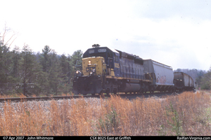 CSX 8025 West at Griffith